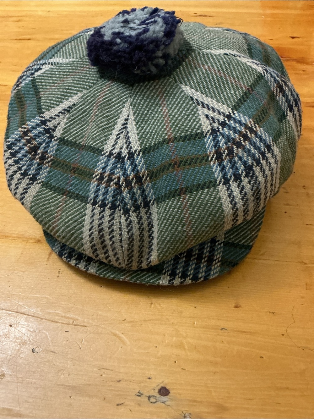 Vintage Stewarts Scottish Tam o’Shanter Cap with Pom Pom